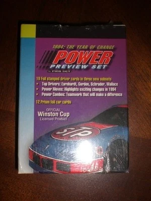1994 Power Preview Pro Factory Sealed Set NASCAR - Image 1 of 2