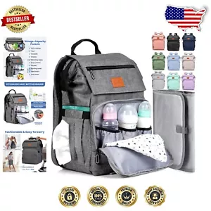 Stylish Unisex Travel Diaper Bag: Lightweight, Spacious & Machine Washable - Picture 1 of 9