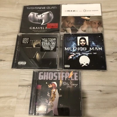 Wu-Tang Clan CD Lot - Gravel Pit RZA Import Singles The W Method Man Ghostface Foto 1 de 4