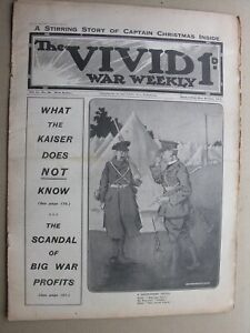 1915 23rd Oct VIVID WAR WEEKLY NEWSPAPER William Mariner VC Aboukir Cressy Hogue