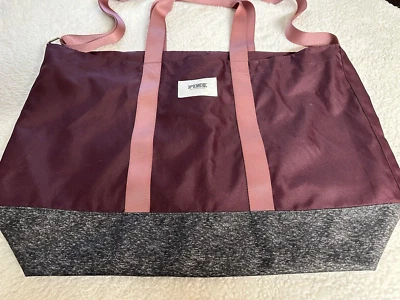 Victoria Secret PINK Zip Tote Bag Over  Shoulder & Double Strap Handles 26x16.5 - Image 1 of 4