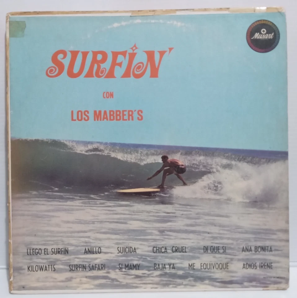 LOS MABBER'S RARE MEXICAN SURF GARAGE PROMO LP 1963 BEACH BOYS - Image 1 of 4