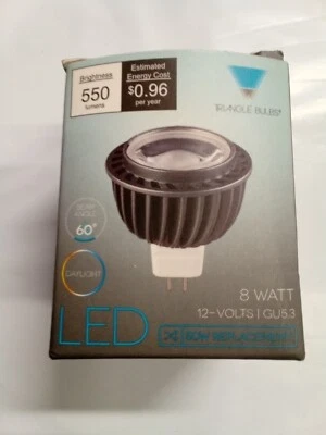 Triangle Bulb GU5.3 Base 8W DC12v MR16 Mini Reflector Wide LED Flood Light - Image 1 of 4