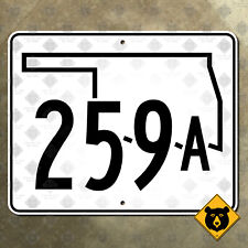Oklahoma State Highway 259A route marker road sign Beavers Bend 2006 20x16