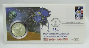 1994 US $1 25th Anniv. of America's Landing on the Moon 1st Day Issue Set - 0725 - Picture 1 of 6