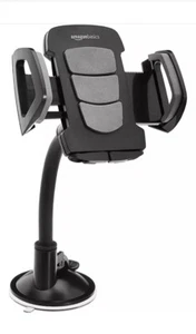 NEW Amazon Basics Universal Smartphone Holder for Car Windshield - Zdjęcie 1 z 9