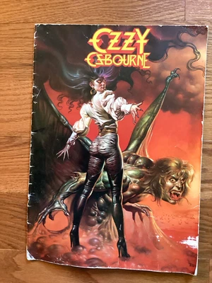 Ozzy Osbourne Official 1986 12 Page Tour Program+Photo of Ozzy and Randy Rhodes - Image 1 of 4