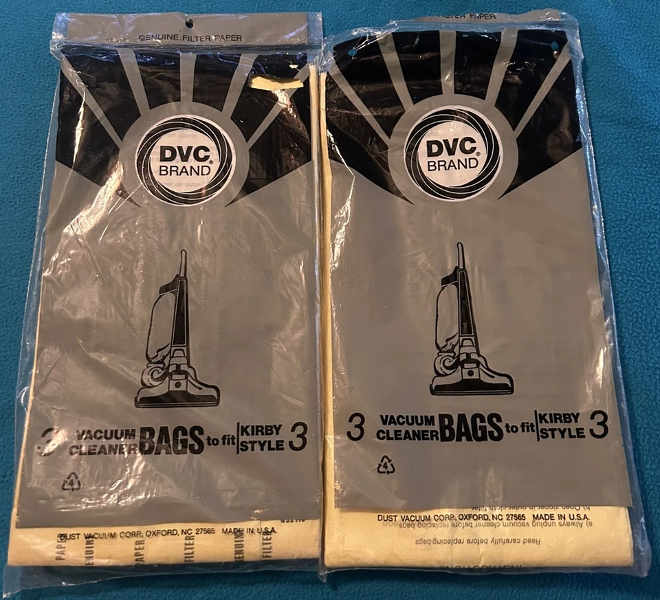 Genuine NOS Kirby DVC Vacuum Cleaner Style 3 (1) Bag SEALED 5 Bags Total - Image 1 of 1