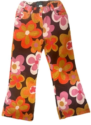 Pantalones Mini Boden Niñas Talla 7/8 Hippie Estampado Floral Campana Parte Inferior ¡Súper Suaves! Foto 1 de 4