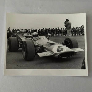 Vintage Racing Photo Denny Hulme McLaren 1969 British Grand Prix Photograph - Picture 1 of 12