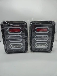 Conjunto de luz trasera LED inversa negra para Jeep Wrangler JK 2007-17 12 V conductor y paso - Imagen 1 de 8