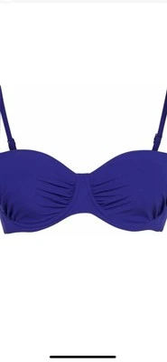 ANITA Blue Violet Twiggy Bikini Swim Top Only US 32C - Image 1 of 4