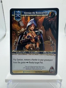 World of Warcraft TCG Corona di Ghiaccio Foil Hero Syreian l'intagliatore di ossa - Foto 1 di 2