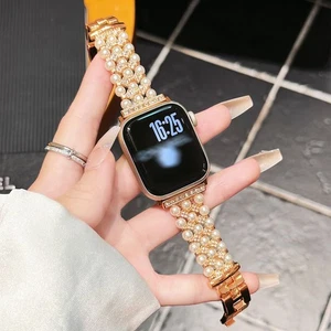 Reloj pulsera de cadena con cuentas de perlas ultra diamantes ultra diamantes serie 10 9 8 7 6 5 - Imagen 1 de 31