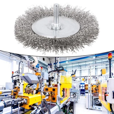 Wire Wheel Brushes Wire Brushes Removes Dust Surfaces Burrs Wire Grinder Brush - Image 1 of 4