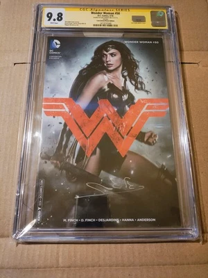 Wonder Woman #50 Convención CSG 9.8 Firma Gal Gadot Firmado (Losa agrietada) Foto 1 de 3