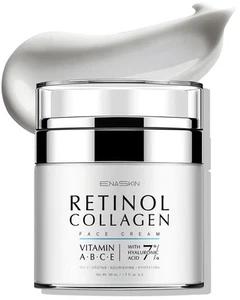 Crema hidratante facial con colágeno retinol: crema reparadora antienvejecimiento y arrugas para mujer... - Imagen 1 de 7