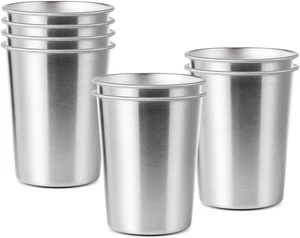 8 Pack 6 oz Stainless Steel Cups for Kids, BPA Free Healthy Metal Shatterproof S - Picture 1 of 3