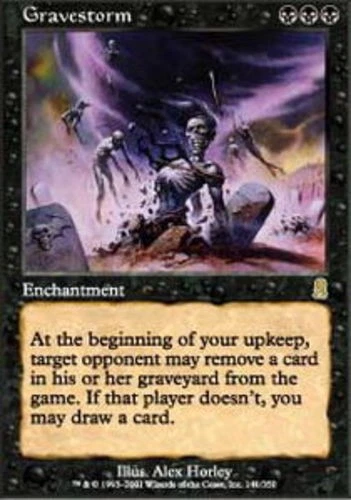 Heavy Play, English MTG Regular Gravestorm Odyssey Magic the Gathering - Image 1 of 1