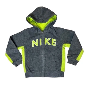 Nike Sportswear Gris Verde Sudadera Polar Con Capucha Cremallera Chaqueta talla 4T - Imagen 1 de 9