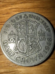 A BRITISH 1948 George V1 HALF CROWN 2s/6d coin - Picture 1 of 2