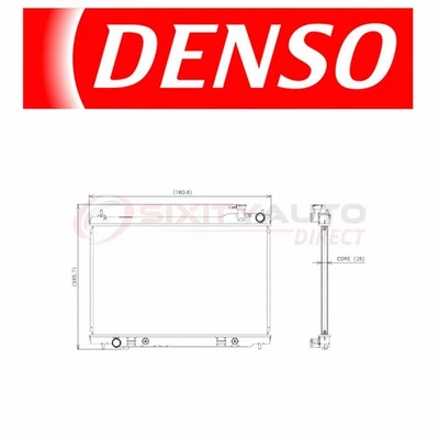 Denso Radiator for Infiniti FX35 3.5L V6 2003-2008 Coolant Antifreeze bg - Image 1 of 4