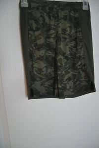 Kids Nylon Shorts by Old Navy Active Size Med (8) Camouflage on front and green  - Picture 1 of 12