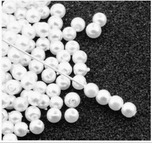 1000x White 3mm Tiny Faux Pearl Beads for Beading Craft - Picture 1 of 2