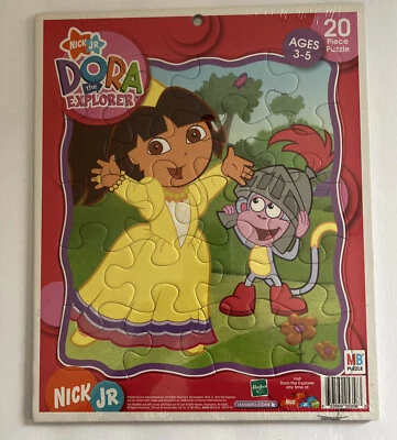 NUEVO Rompecabezas Nick Jr. Dora La Exploradora Dora y Botas Marco-Bandeja. 20 Piezas Foto 1 de 4