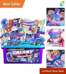Kit Creazione Slime Tema Galassia per Ragazzi e Ragazze - Combinato Scienza e Gioco - Foto 1 di 11
