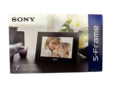 Sony DPF-D70 S-Frame 7" Digital Picture Frame With Remote - Image 1 of 4