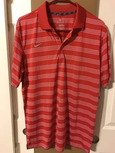NIKE Men's Game Time Polo Shirt University Red Size Medium M-51299 - Picture 1 of 4