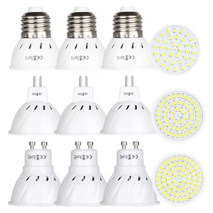 15X 30X LED Spotlight Bulb 2835 SMD MR16 GU10 E27 3W 5W 7W Lamp 110V 220V 12-24V - Picture 1 of 15