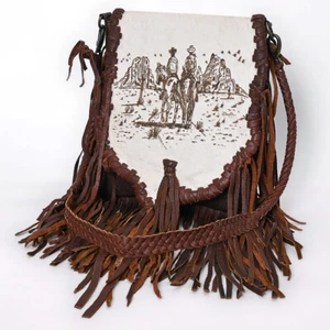 AD American Darling Messenger Hair On Full Grain Genuine Western Leather Women - Bild 1 von 7