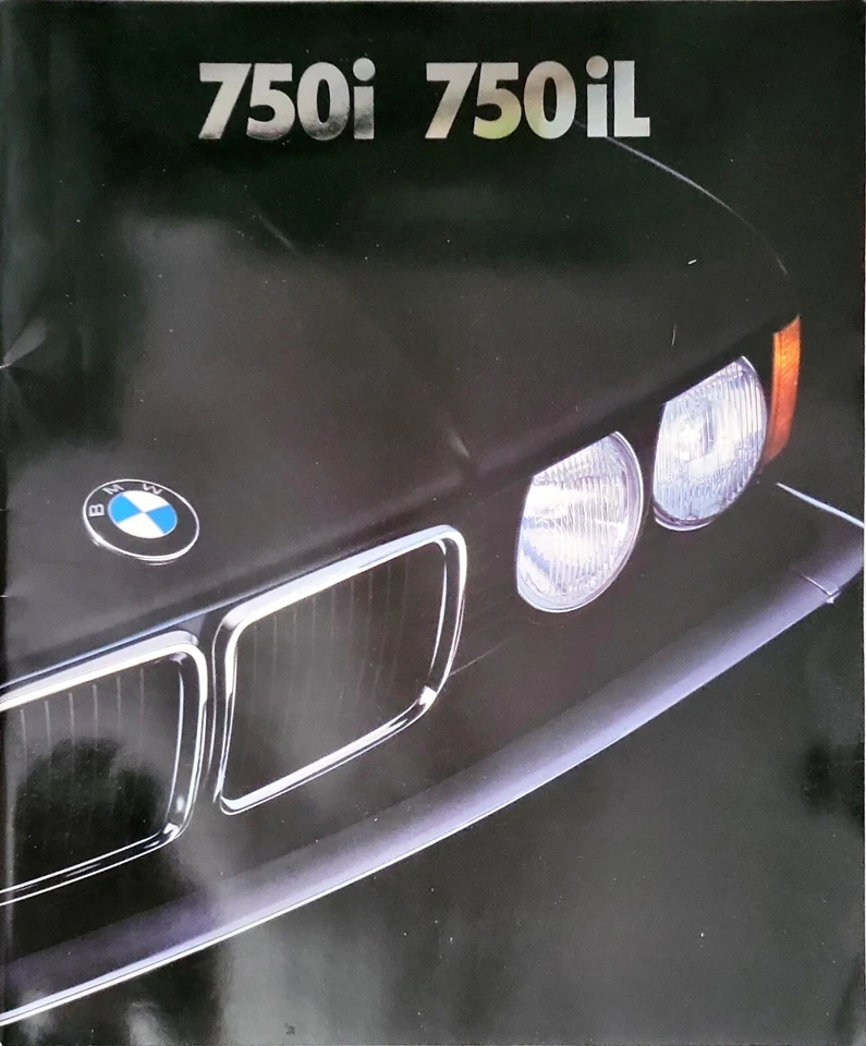 BMW E32 Serie 7 750i 750iL Folleto 1988 FR Foto 1 de 1