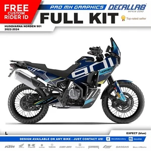 Husqvarna Norden 901 2022-2024 Durable Adventure Graphics Stickers Kit Decallab - Picture 1 of 6