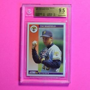 1992 SCORE TRADED #92T TIM WAKEFIELD RC Rookie BGS 9.5 TRUE GEM MINT+ all 9.5