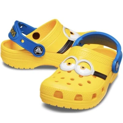 Tamanco Crocs clássico infantil Despicable Me Minions Fun Lab I AM Minions EUA J1/J2/J3 - Imagem 1 de 3