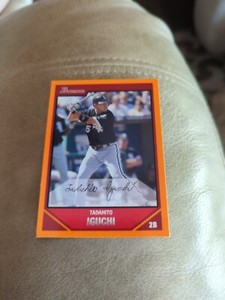 2007 Bowman Orange Chicago White Sox Baseball Card #98 Tadahito Iguchi /250