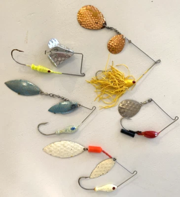 Lot Of 6 - Vintage Spinnerbaits & Strike King Tri-Wing Buzz King • Various Sizes - Image 1 of 4