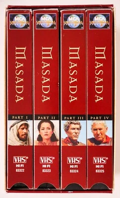 Masada TV Series - VHS Box Set - Complete Part's 1-4, Peter O'Toole, Strauss VG - Image 1 of 4