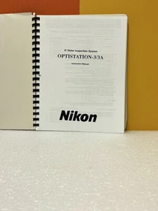 Nikon IC Wafer Inspection System Optistation-3/3A Instruction Manual - Picture 1 of 2