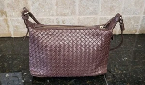 Margot NY-TODAY UVP $ 225,00 - 100 % gewebtes Leder Umhängetasche - Bild 1 von 21