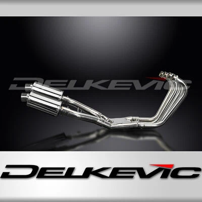 Silenciadores de escape completo Yamaha FJ1200 1TX 1986-1988 4-2 9" ovalados de acero inoxidable Foto 1 de 4