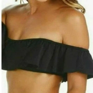 Raisins Womens Mermaid Flounce Ruffled Off -The-Shoulder Swim Top Size M - Picture 1 of 6