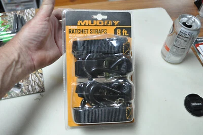 Muddy Treestand Ratchet Strap 2pack - Gear, Fourwheeler Tie Down, see pictures - Image 1 of 4