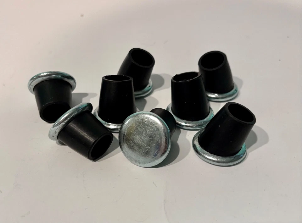 Set of 8 Replacement Angled Rubber Boot Glides fits Herman Miller Eames X Bases - Image 1 of 1