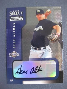 AUTÓGRAFO GENE ALTMAN 2002 SELECT NOVATOS Y PROSPECTOS #37 - Imagen 1 de 1
