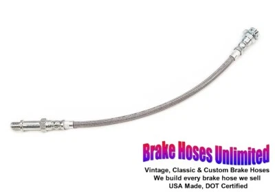 REAR STAINLESS BRAKE HOSE Dodge Coronet 1970 1971 - Image 1 of 2