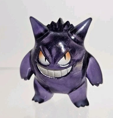 Figura Pokemon Gengar TOMY CGTSJ Nintendo De Colección Púrpura Transparente Foto 1 de 4